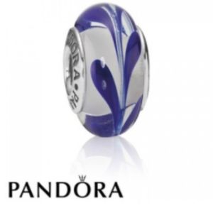Pandora Blue Swirl Charm